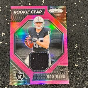 Panini Black & White Brock Bowers Las Vegas Raiders Card